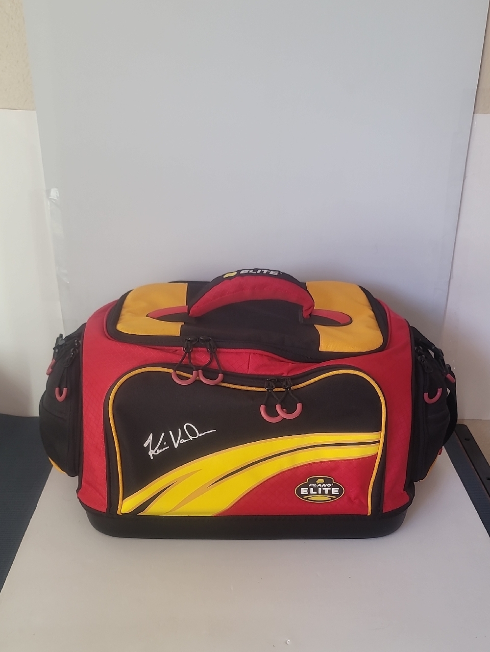 Elite Red and Yellow Duffel Bag with Black Accents